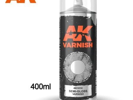Semi-Gloss  varnish - Spray 400ml (Includes 2 nozzles)