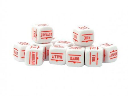 Bolt Action  Orders Dice White (12)