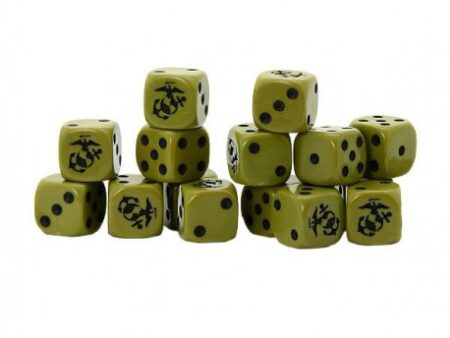US Marine  Corps D6 Dice (16)