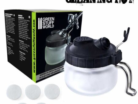 Recipiente de  limpieza para aerógrafos