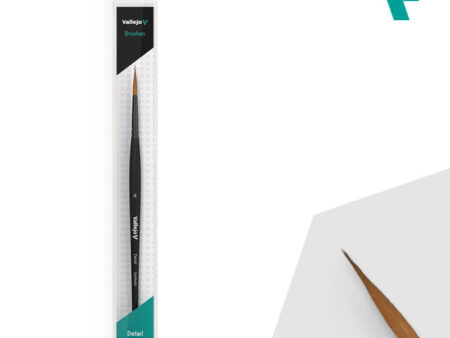 Pincel  Redondo Sintético No. 4