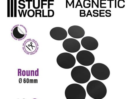 Round  Magnetic Sheet SELF-ADHESIVE - 60mm